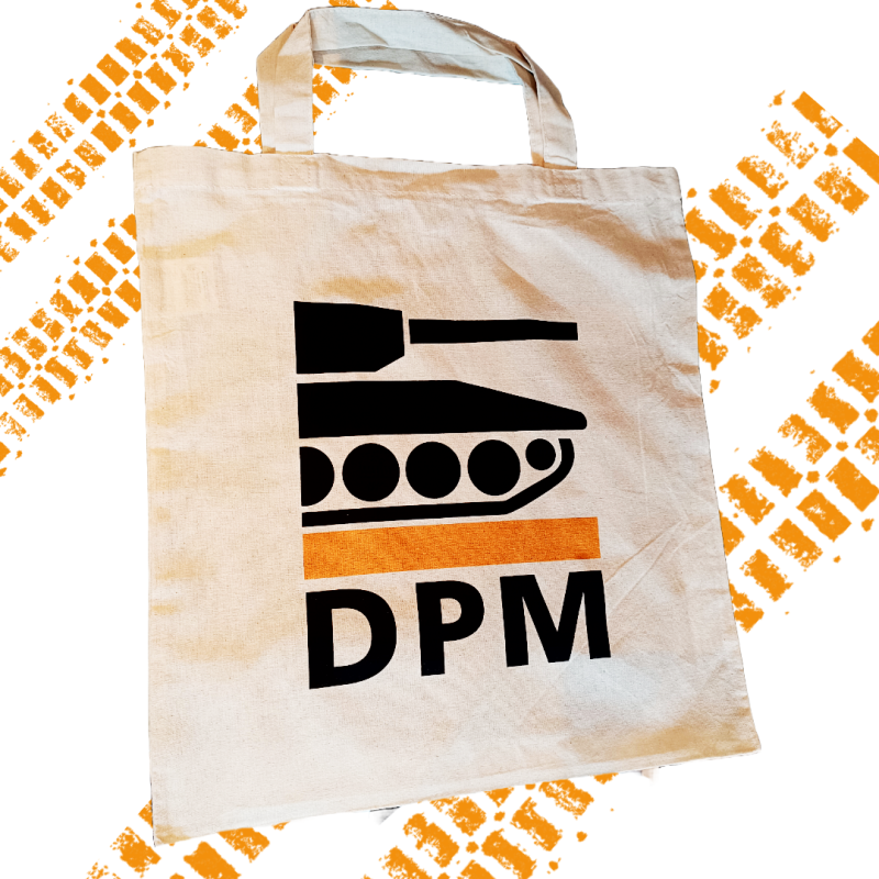 Einkaufstasche, Natur mit DPM Logo 